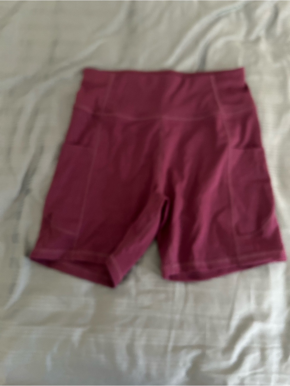 Women's High-Waist Performance Bike Shorts - Berry